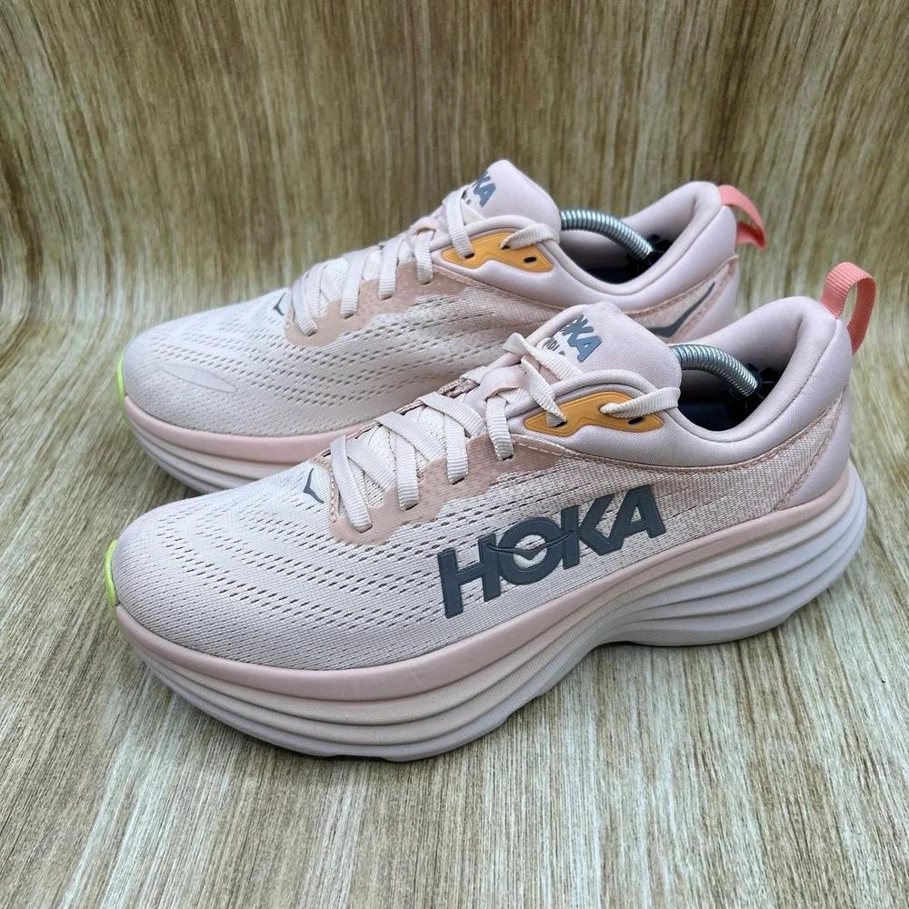 Hoka One One Bondi 8 Women's Size 8 Cream Vanilla Running Shoes 1127952 CMV - Picture 3 of 10